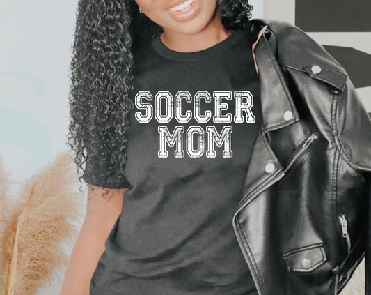 Soccer Mom Distressed Effect PNG  file (2 color option)