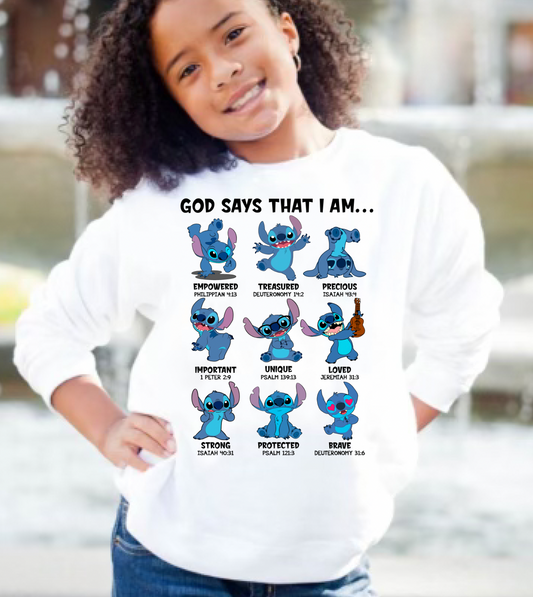 God says I am Stitch  Transfer