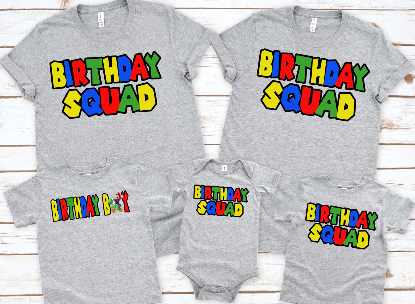 Mario Birthday Squad Birthday (Boy) PNG File