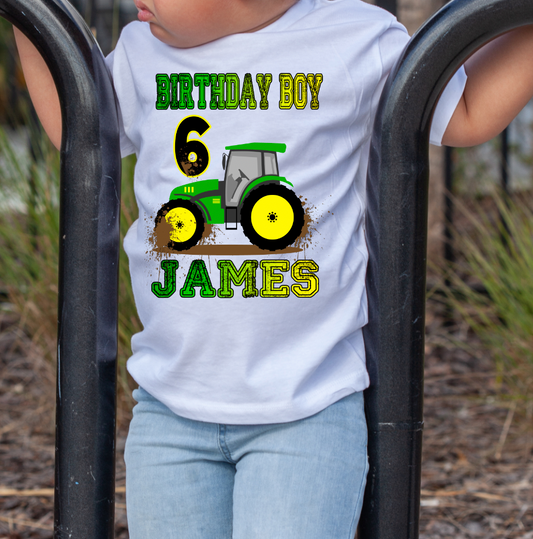 Tractor  Birthday boy  Transfer (Please Read Description)