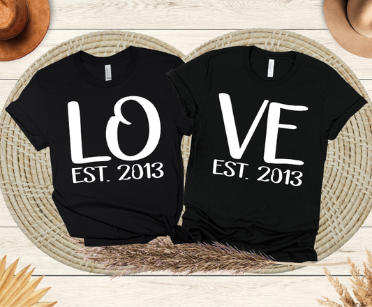 Love ESt.  PNG  & SVG file Add your own date