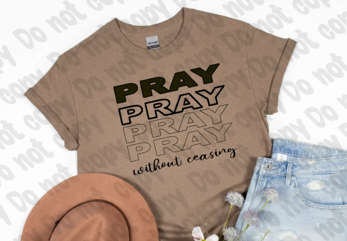 Pray Pray without Ceasing PNG & SVG