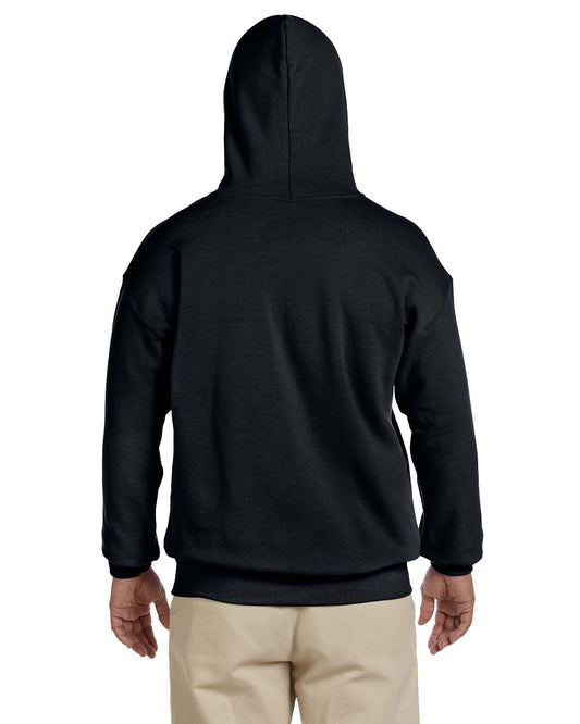 Design to the back of pullover hoodie with Hood