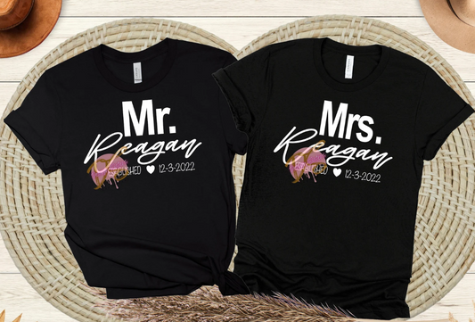 Mr. and Mrs. ESt. PNG  & SVG file Add your own date and Last Name