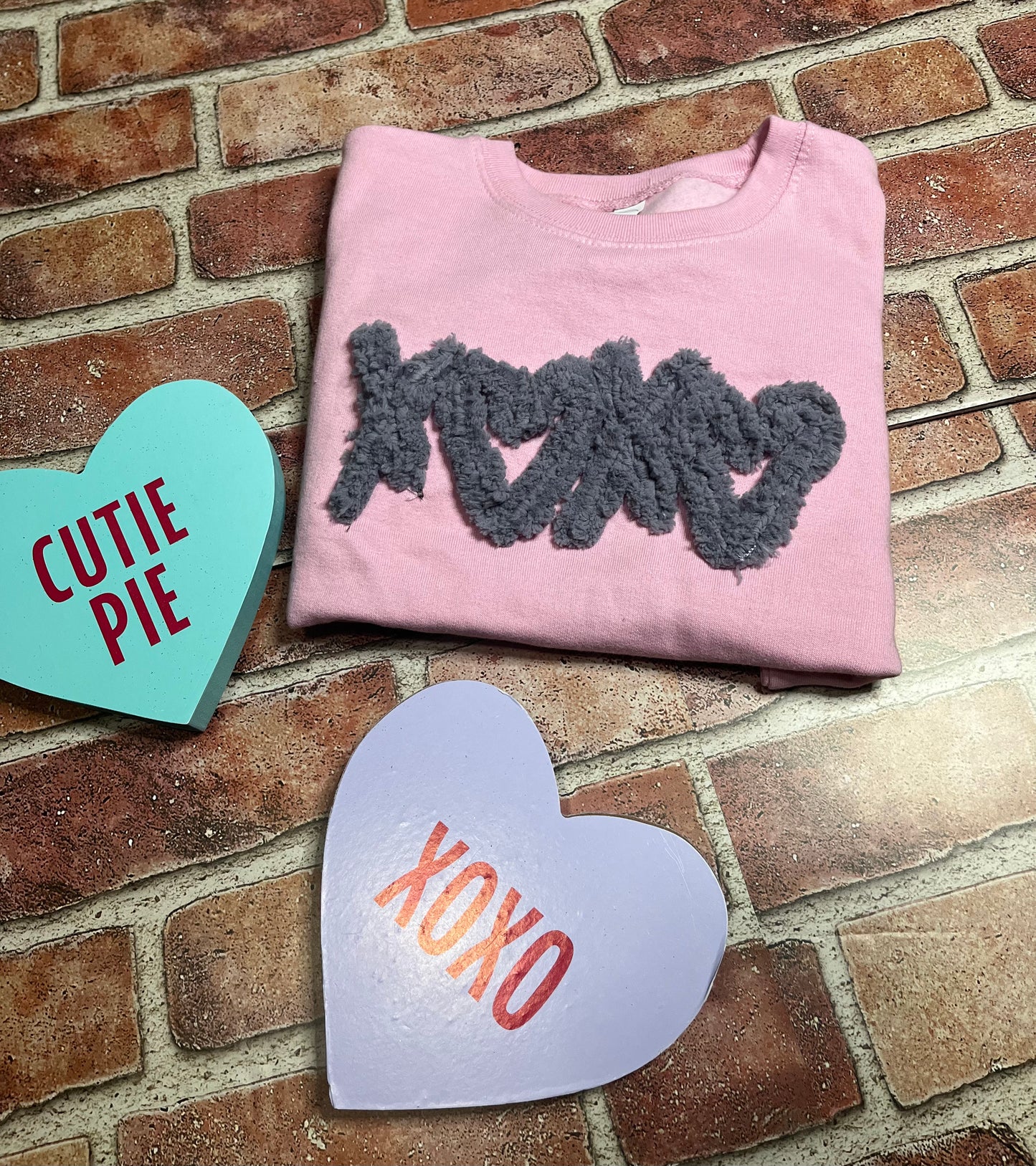 XOXO fuzzy Sweatshirt (Stitch)