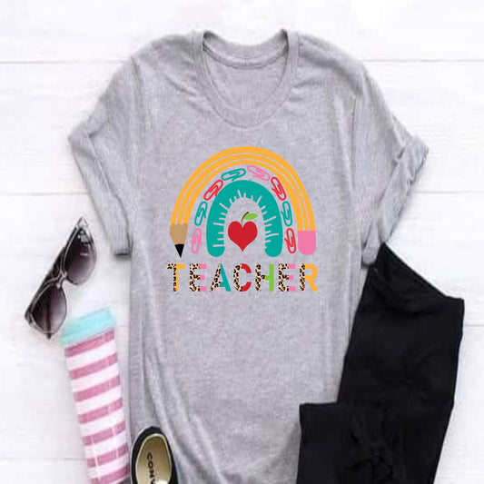 Rainbow teacher Shirt