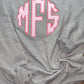 Embroidery Monogram Crewneck Sweatshirt