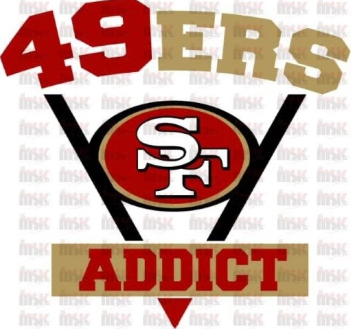 Addict NFL Transfer Print  All teams Available