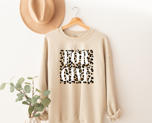 Forgive Leopard Sweatshirt