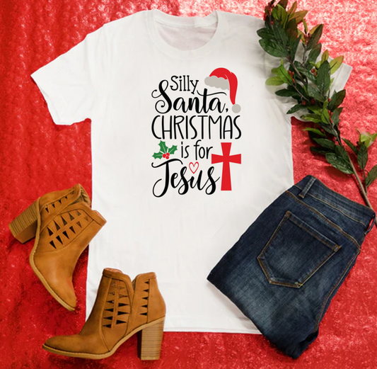 Silly Santa Christmas is for Jesus Transfer